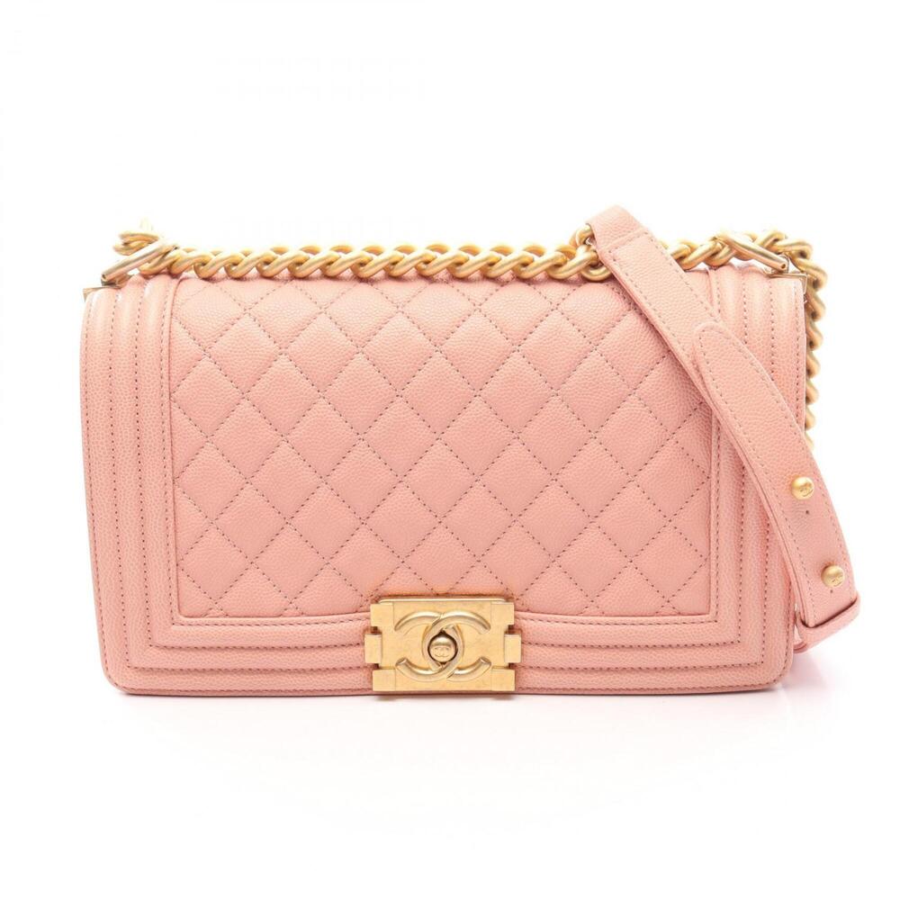 Chanel Boy Shoulder Bag/Handbag, Caviar Leather (Grained Calfskin), Women's, ...